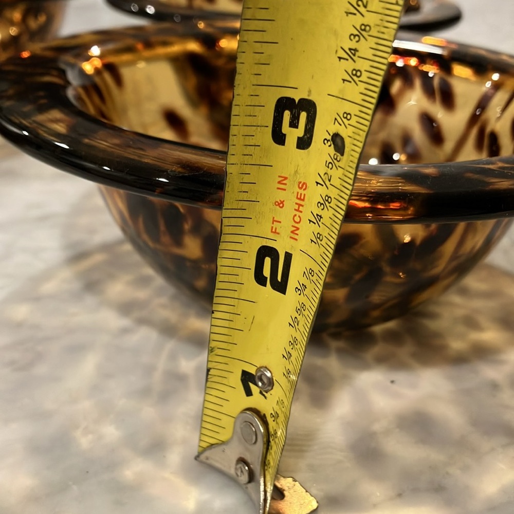Set of 4 Vintage Tortoise Bowls - Picture 3 of 3